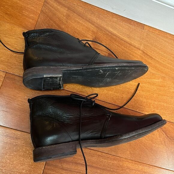 Frye Mens Chukka Lace Up Ankle Black Boots US 9.5D - Picture 5 of 10